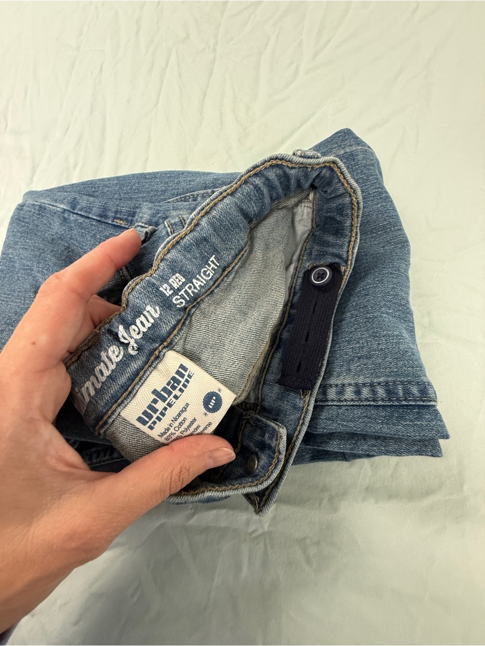 Urban Pipeline Boys Youth Size 12 Reg Straight Denim Jeans - Picture 3 of 3